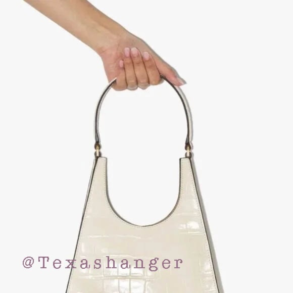 NWT STAUD Rey Shoulder Bag Cream - Picture 11 of 16